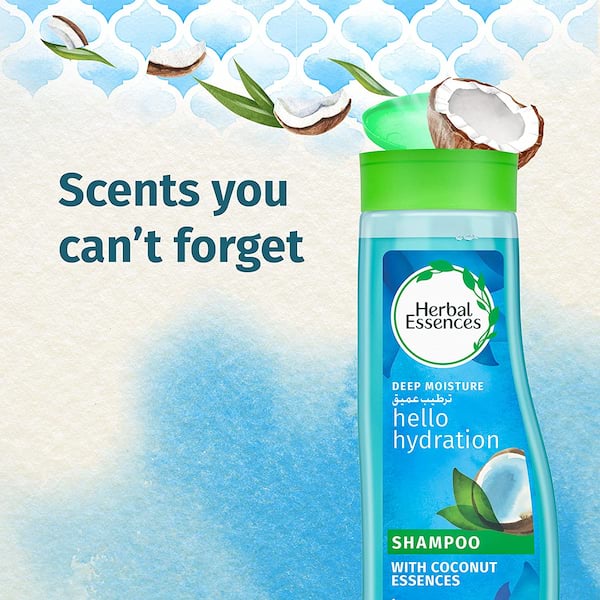 Herbal Essences Hello Hydration Shampoo (UAE) For Dry Hair, 400 ml 3 Herbal Essences Hello Hydration Shampoo (UAE) For Dry Hair, 400 ml - Image 3