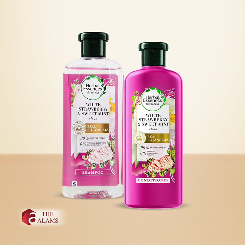 Herbal Essences White Strawberry Sweet Mint Shampoo And Conditioner Set, 400 ml 1 Herbal Essences White Strawberry Sweet Mint Shampoo And Conditioner Set, 400 ml