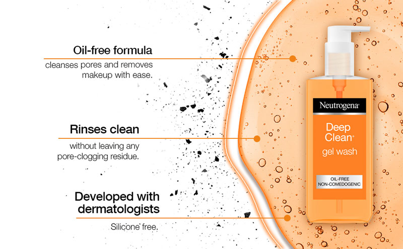 Neutrogena Deep Clean Gel Face Wash, 200 ml 4 Neutrogena Deep Clean Gel Face Wash, 200 ml - Image 4