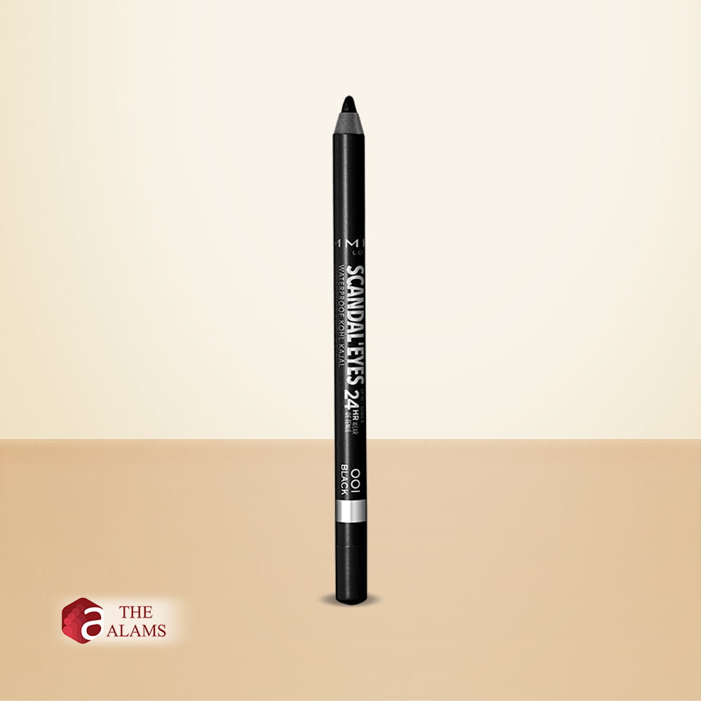 Rimmel Scandaleyes Waterproof Kohl Kajal, Black 001 1 Rimmel Scandaleyes Waterproof Kohl Kajal, Black 001