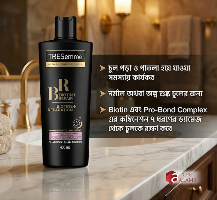 TRESemme Biotin Shampoo and Conditioner Set For Damaged Hair, 400 ml 2 TRESemme Biotin Shampoo and Conditioner Set For Damaged Hair, 400 ml - Image 2