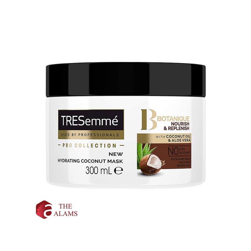 Tresemme Botanique Hydrating Coconut Mask, 300 ml 1 Tresemme Botanique Nourish and Replenish Hydrating Coconut Mask makes your hair incredibly soft and shiny with intense nourishment.