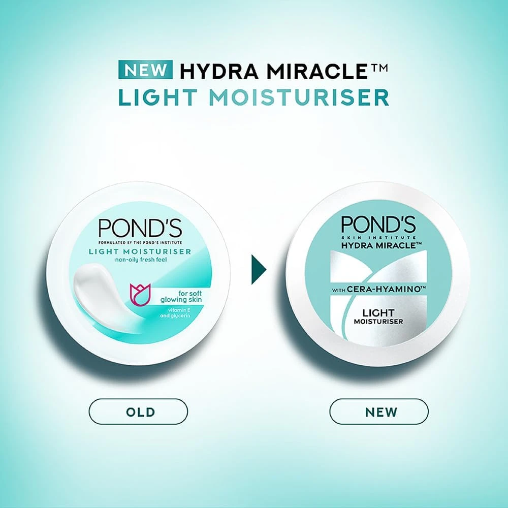 Ponds Light Moisturizer For Normal to dry skin, 100 ml 2 Ponds Light Moisturizer For Normal to dry skin, 100 ml - Image 2