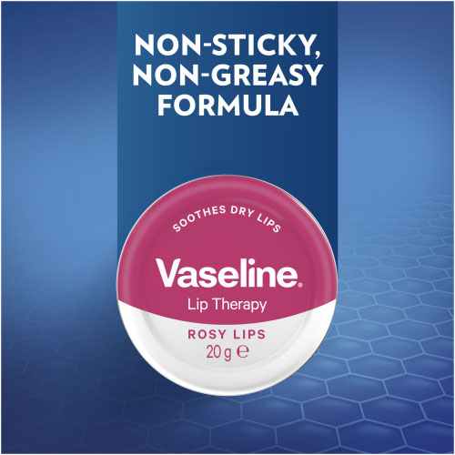 Vaseline Lip Therapy Rosy Lips Tin, 20 g 4 Vaseline Lip Therapy Rosy Lips Tin, 20 g - Image 4