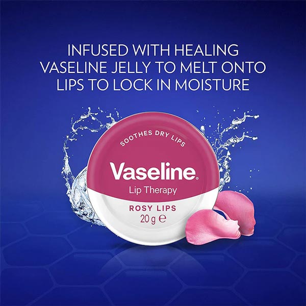 Vaseline Lip Therapy Rosy Lips Tin, 20 g 3 Vaseline Lip Therapy Rosy Lips Tin, 20 g - Image 3