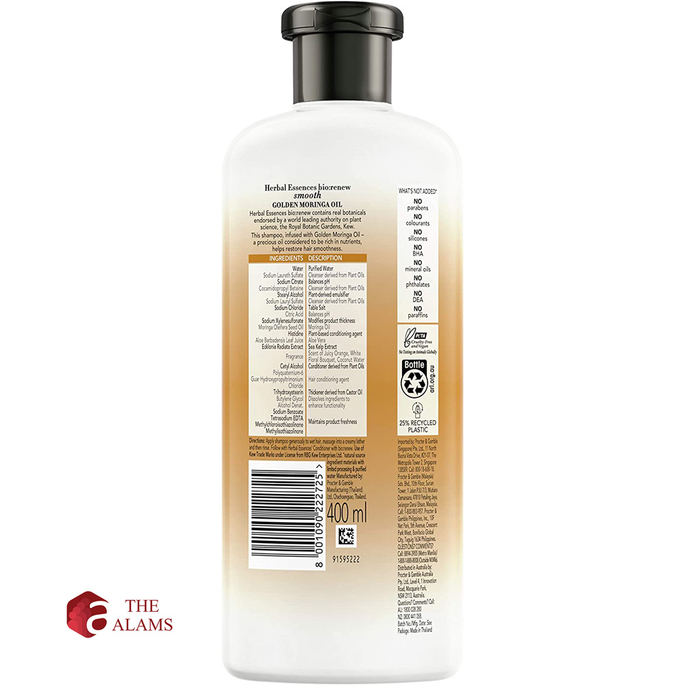 Herbal Essences Golden Moringa Oil Shampoo, 400 ml 2 Herbal Essences Golden Moringa Oil Shampoo, 400 ml - Image 2