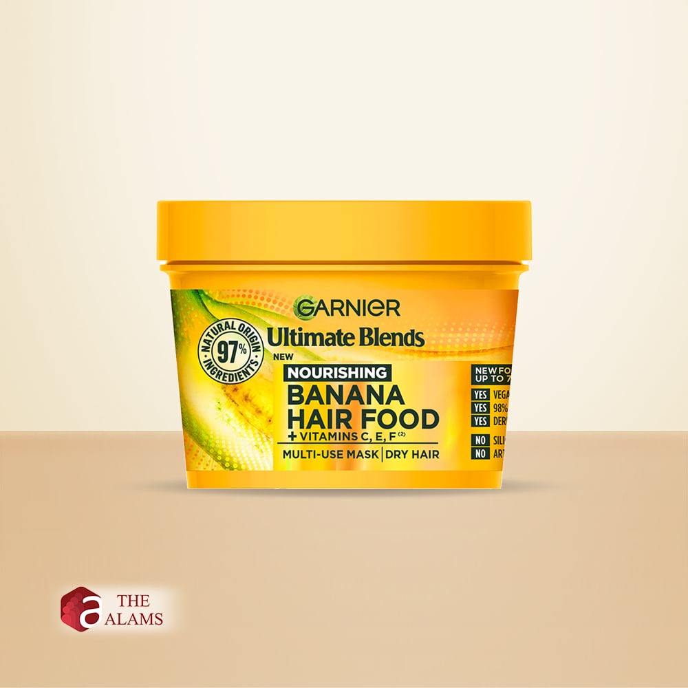 Garnier Hair Food Banana & Shea 3-In-1 Dry Hair Mask, 400 Ml 1 Garnier Hair Food Banana & Shea 3-In-1 Dry Hair Mask, 400 Ml