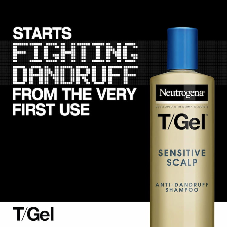 Neutrogena T Gel Sensitive Scalp Anti Dandruff Shampoo, 150 ml 3 Neutrogena T Gel Sensitive Scalp Anti Dandruff Shampoo, 150 ml - Image 3