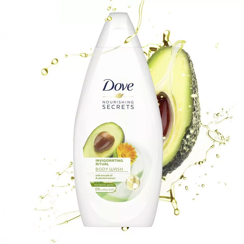 Dove Avocado Oil & Calendula Extract Body Wash, 500 ml 3 Dove Avocado Oil & Calendula Extract Body Wash, 500 ml - Image 3