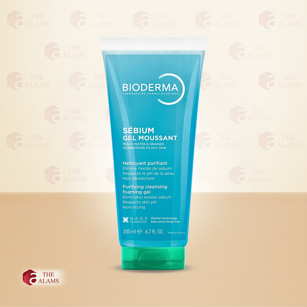 Bioderma Sebium Foaming Gel Facewash For Oily Skin, 200 ml 1 Bioderma Sebium Foaming Gel Facewash For Oily Skin, 200 ml