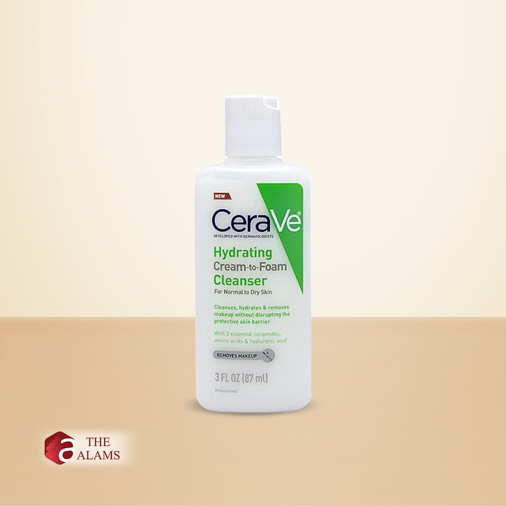 Cerave Hydrating Cream to Foam Cleanser TRAVEL SIZE, 87 ml 1 Cerave Hydrating Cream to Foam Cleanser TRAVEL SIZE, 87 ml