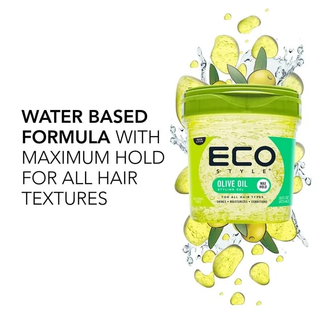 Eco Style Olive Oil Styling Hair Gel SAMPLE, 100 g 4 Eco Style Olive Oil Styling Hair Gel, 473 ml