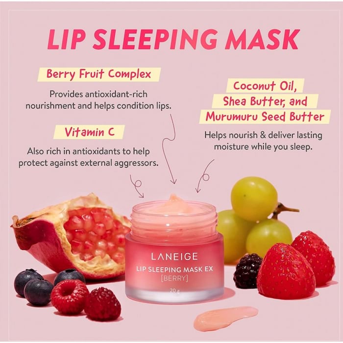 Laneige Lip Sleeping Mask Berry MINI, 3 g 3 Laneige Lip Sleeping Mask Berry MINI, 3 g - Image 3