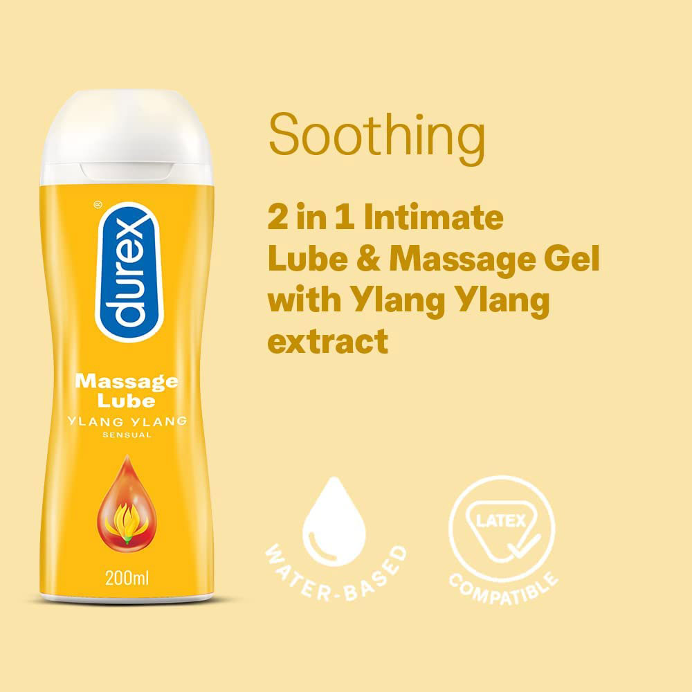 Durex 2 in 1 Massage Lube Ylang Ylang, 200 ml 4 Durex 2 in 1 Massage Lube Ylang Ylang, 200 ml - Image 4