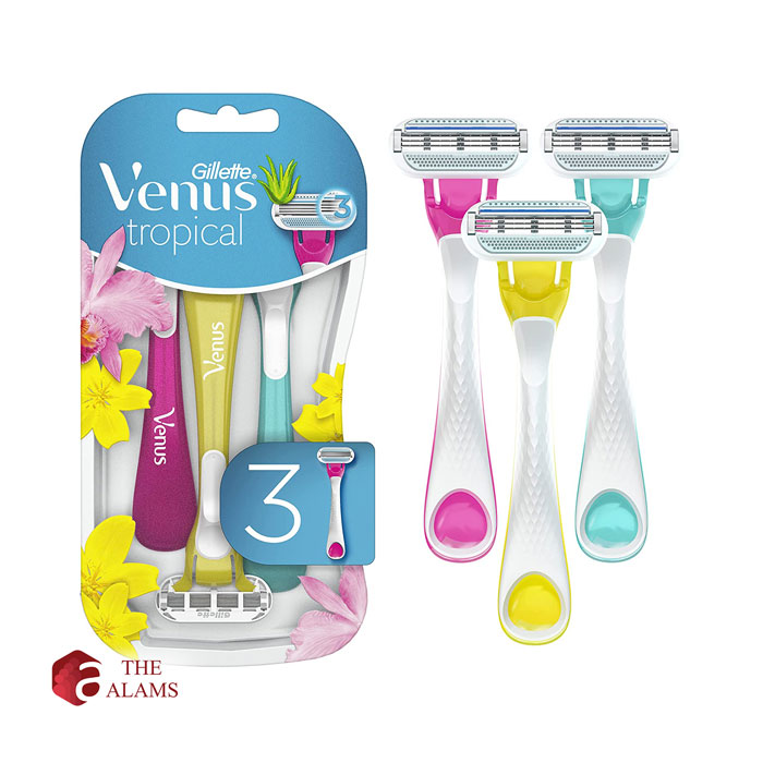 Gillette Venus Tropical Disposable Razors, 3 pcs 1 Gillette Venus Tropical Disposable Razors, 3 pcs