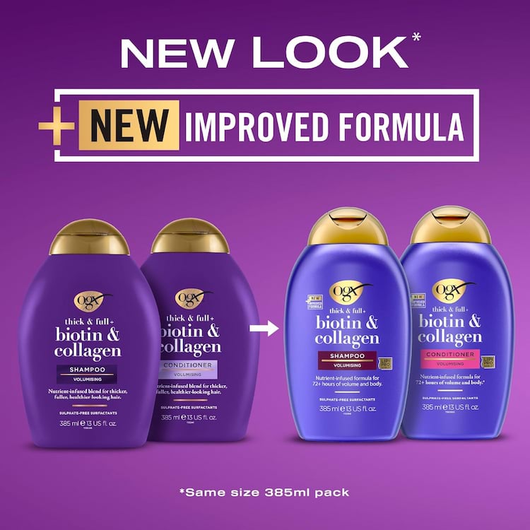 OGX Biotin And Collagen Shampoo, 385 ml 5 OGX Biotin And Collagen Shampoo, 385 ml - Image 5