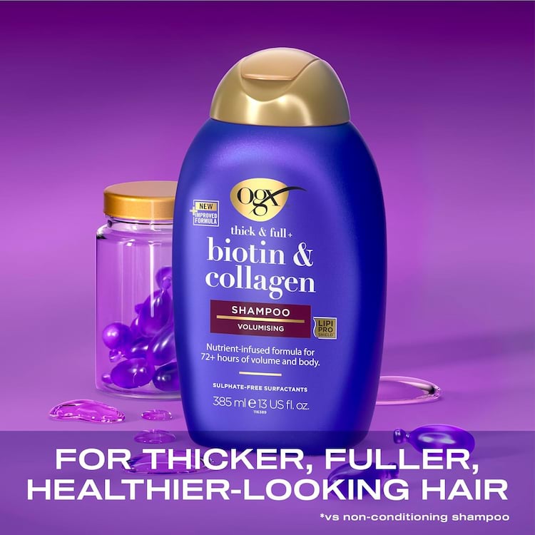 OGX Biotin And Collagen Shampoo, 385 ml 3 OGX Biotin And Collagen Shampoo, 385 ml - Image 3