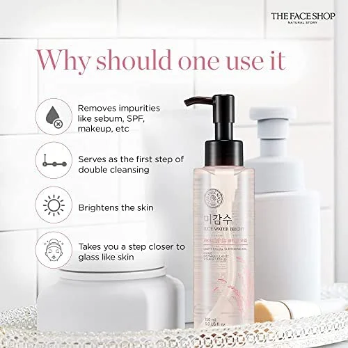 The Face Shop Rice Water Bright Light Cleansing Oil, 150 ml 2 The Face Shop Rice Water Bright Light Cleansing Oil, 150 ml - Image 2
