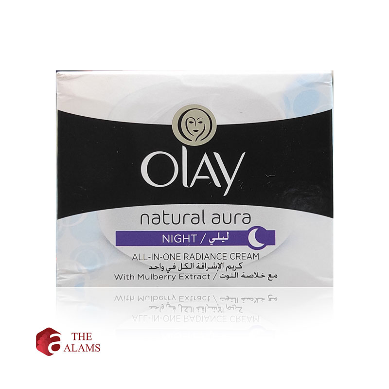 Olay Natural Aura All In One Radiance Night Cream, 50ml 1 Olay Natural Aura All In One Radiance Night Cream, 50ml