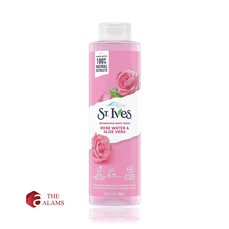 St. Ives Rose Water & Aloe Vera Refreshing Body Wash, 650 ml 1 St. Ives Rose Water & Aloe Vera Refreshing Body Wash, 650 ml