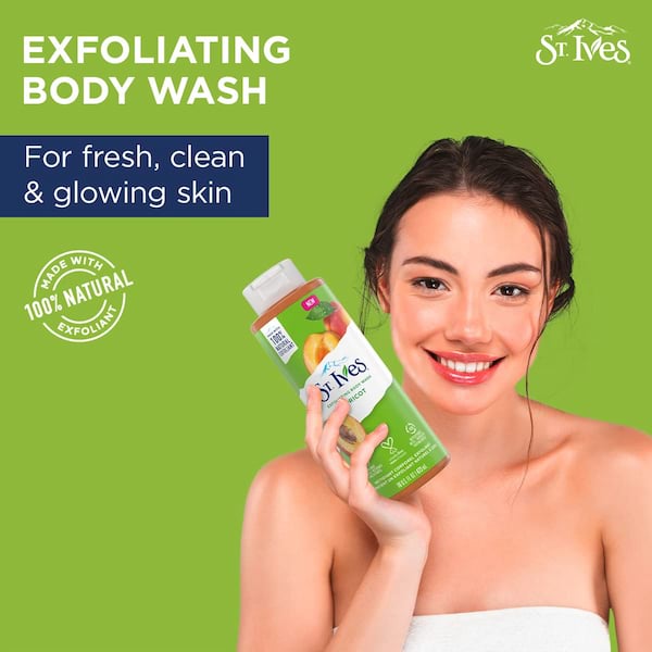 St. Ives Apricot Exfoliating Body Wash, 473 ml 4 St. Ives Apricot Exfoliating Body Wash, 473 ml - Image 4