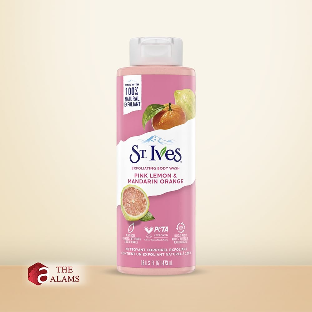 St. Ives Pink Lemon And Mandarin Orange Exfoliating Body Wash, 473 ml 1 St. Ives Pink Lemon And Mandarin Orange Exfoliating Body Wash, 473 ml