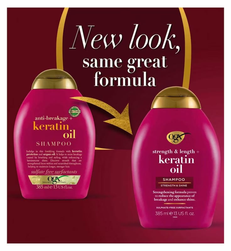 Ogx Strength & Length Keratin Oil Shampoo & Conditioner Set, 385 ml 3 Ogx Strength & Length Keratin Oil Shampoo & Conditioner Set, 385 ml - Image 3