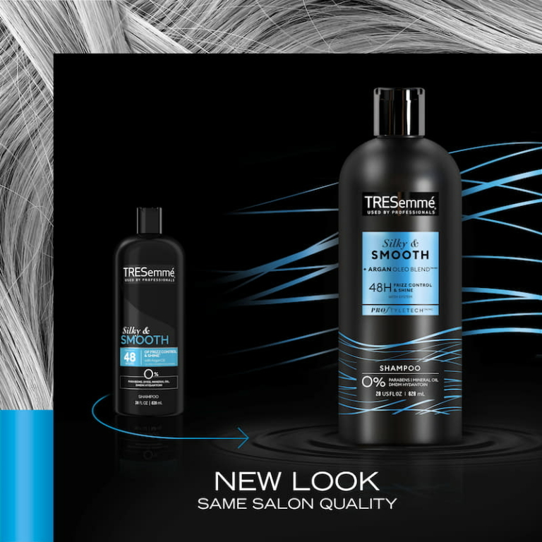 Tresemme Silky And Smooth Argan Oil Shampoo For Frizzy Hair, 828 ml