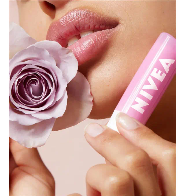 Nivea Caring Lip Balm, Soft Rose 3 Nivea Caring Lip Balm, Soft Rose - Image 3