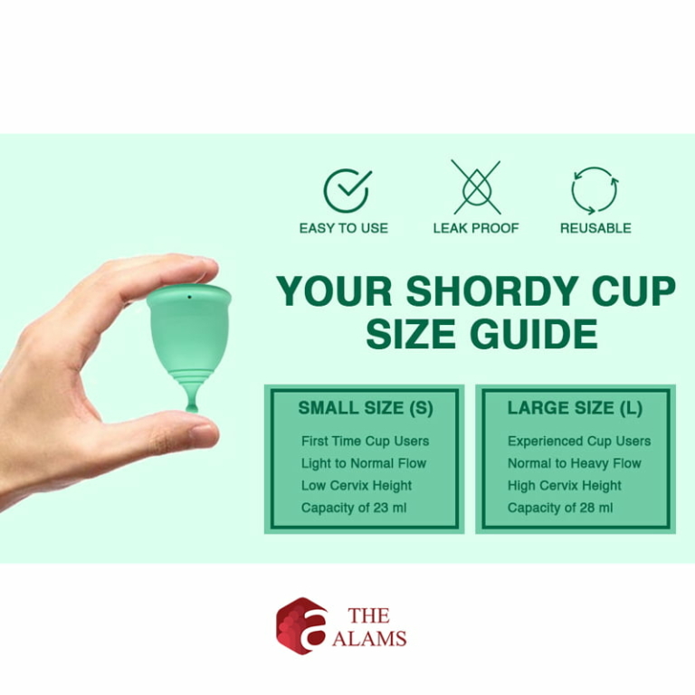 Shordy Medical Grade Silicone Menstrual Cup Green- Size S