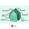Shordy Medical Grade Silicone Menstrual Cups Size S 7 1