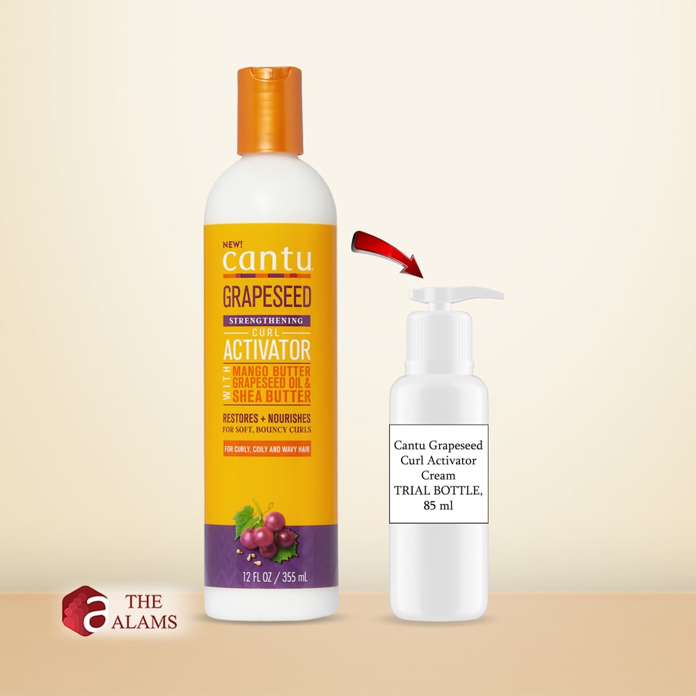 Cantu Grapeseed Curl Activator Cream TRIAL BOTTLE, 85 ml 1 Cantu Grapeseed Curl Activator Cream TRIAL BOTTLE, 85 ml