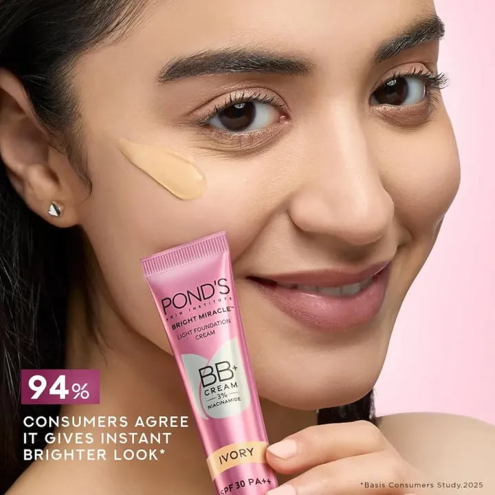 Ponds BB Cream SPF 30 PA++ Ivory, 18 g 4 Ponds BB Cream SPF 30 PA++ Ivory, 18 g - Image 4