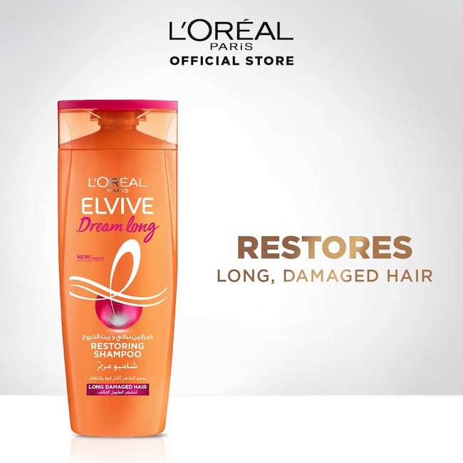 Loreal Dream Lengths Restoring Shampoo For Long Damaged Hair, 400 ml 3 Loreal Dream Long Restoring Shampoo For Damaged Hair, 400 ml