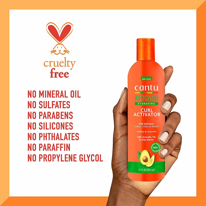 Cantu Avocado Curl Activator Cream, 355 ml 6 Cantu Avocado Curl Activator Cream, 355 ml - Image 6