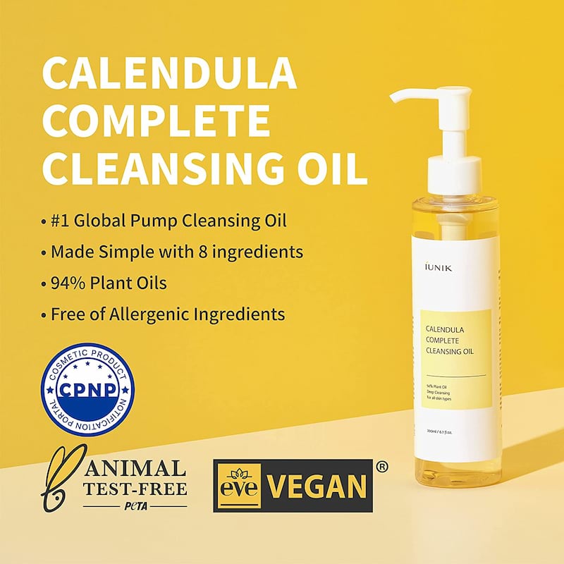 iUNIK Calendula Complete Cleansing Oil, 200 ml 2 iUNIK Calendula Complete Cleansing Oil, 200 ml - Image 2