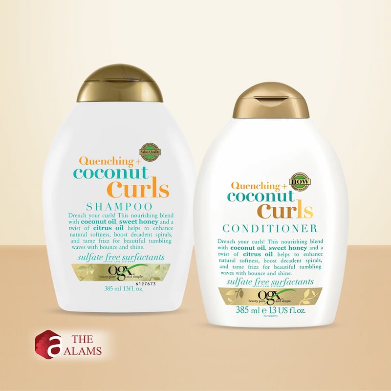 Ogx Coconut Curls Shampoo And Conditioner Set, 385 ml 1 Ogx Coconut Curls Shampoo And Conditioner Set, 385 ml