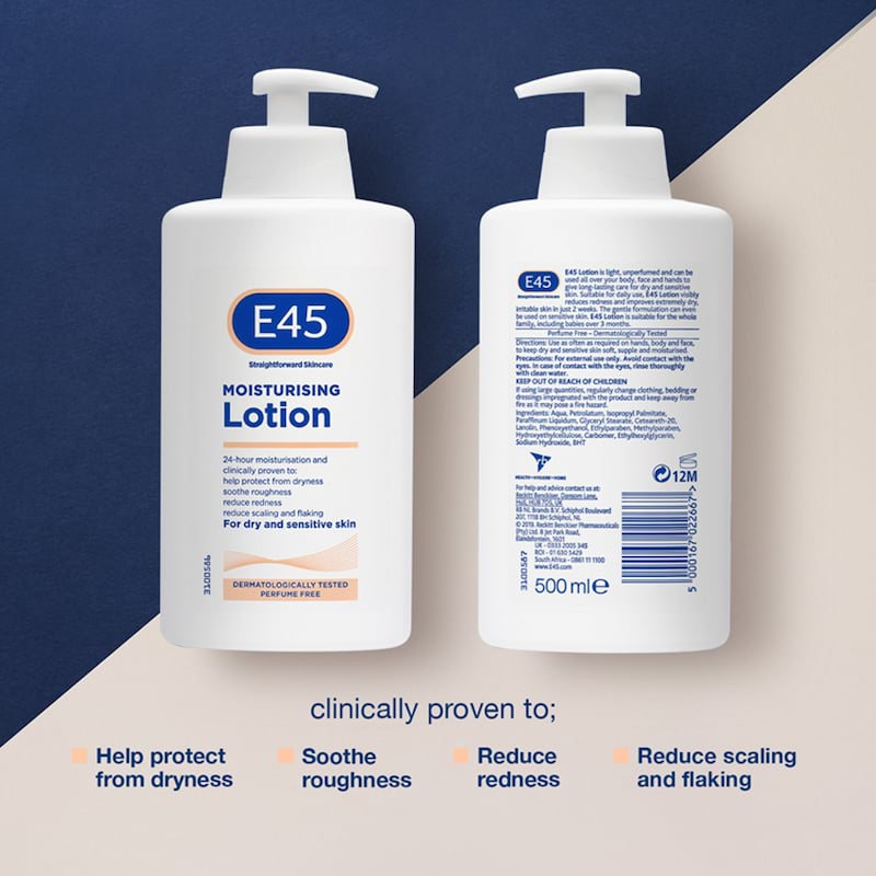 E45 Lotion For Dry Sensitive Skin, 500 ml 5 E45 Lotion For Dry Sensitive Skin, 500 ml - Image 5