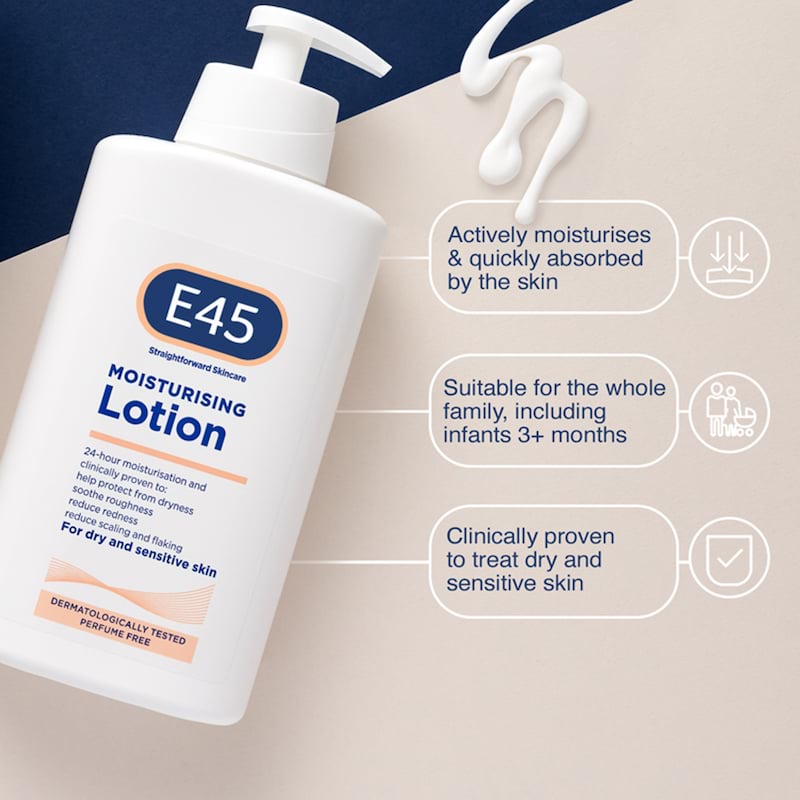 E45 Lotion For Dry Sensitive Skin, 500 ml 2 E45 Lotion For Dry Sensitive Skin, 500 ml - Image 2