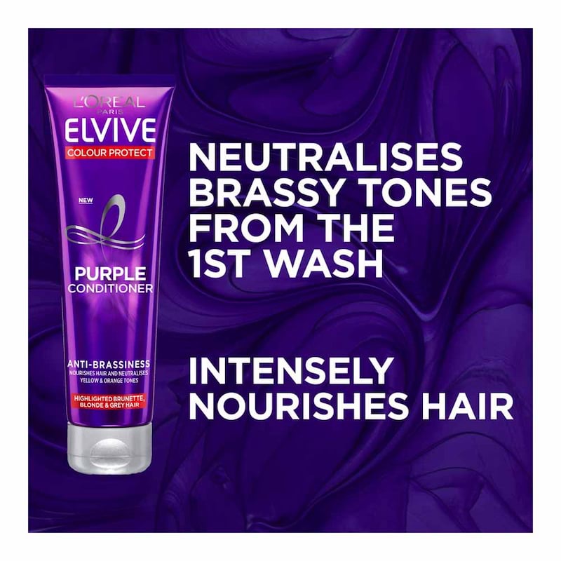 Loreal Elvive Colour Protect Purple Conditioner, 150 ml 3 Loreal Elvive Colour Protect Purple Conditioner, 150 ml - Image 3