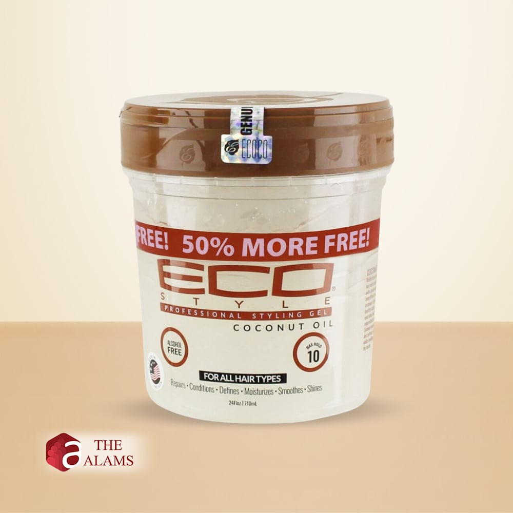 Eco Style Coconut Oil Styling Hair Gel, 710 ml 1 Eco Style Coconut Oil Styling Hair Gel, 710 ml