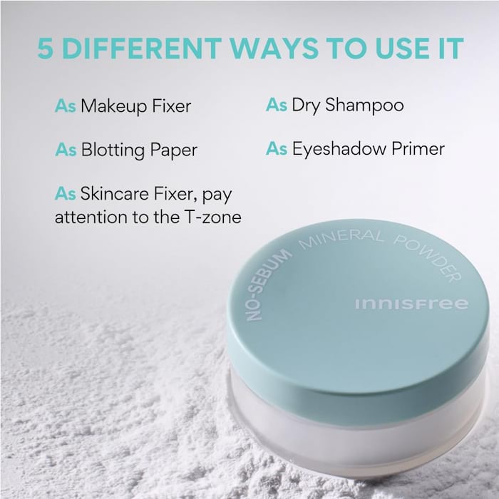 Innisfree No Sebum Mineral Powder, 5 g 4 Innisfree No Sebum Mineral Powder, 5 g - Image 4