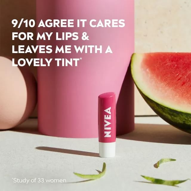 Nivea Caring Tinted Lip Balm, Watermelon Shine 5 Nivea Caring Tinted Lip Balm, Watermelon Shine - Image 5