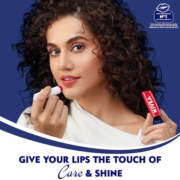 Nivea Tinted Lip Balm, Strawberry Shine 3 Nivea Tinted Lip Balm, Strawberry Shine - Image 3