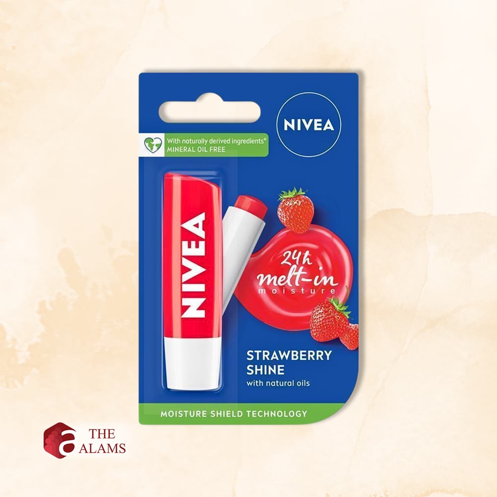 Nivea Tinted Lip Balm, Strawberry Shine 1 Nivea Tinted Lip Balm, Strawberry Shine