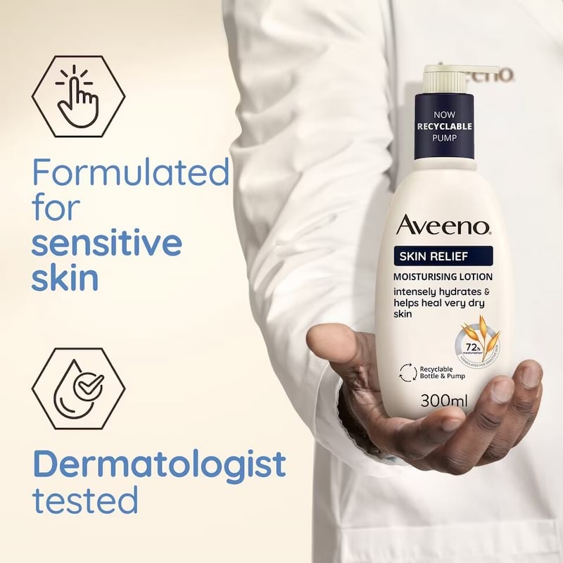 Aveeno Skin Relief Moisturising Lotion For Very Dry Skin, 300 ml 2 Aveeno Skin Relief Moisturising Lotion For Very Dry Skin, 300 ml - Image 2