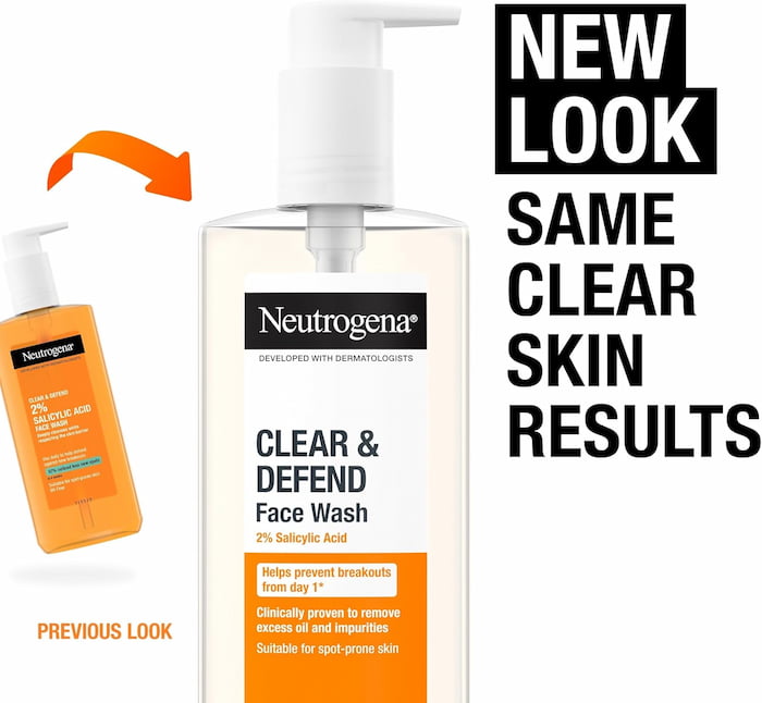 Neutrogena Clear And Defend 2% Salicylic Acid Face Wash, 200 ml 7 Neutrogena Clear And Defend 2% Salicylic Acid Face Wash, 200 ml - Image 7