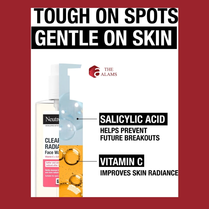 Neutrogena Clear And Radiant Face Wash With Vitamin C, 200 ml 2 Neutrogena Clear And Radiant Face Wash With Vitamin C, 200 ml - Image 2
