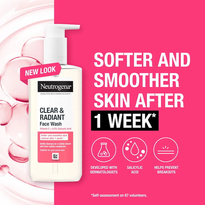 Neutrogena Clear And Radiant Face Wash With Vitamin C, 200 ml 3 Neutrogena Clear And Radiant Face Wash With Vitamin C, 200 ml - Image 3