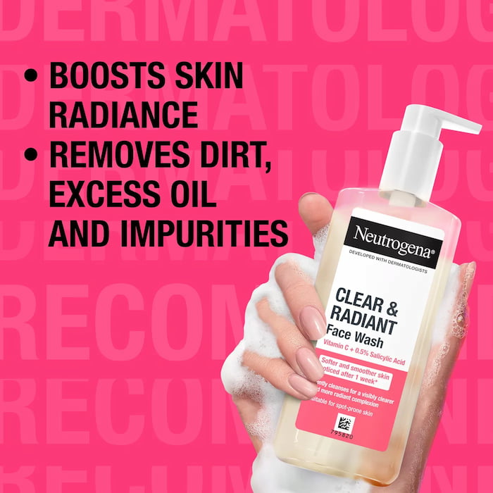 Neutrogena Clear And Radiant Face Wash With Vitamin C, 200 ml 4 Neutrogena Clear And Radiant Face Wash With Vitamin C, 200 ml - Image 4